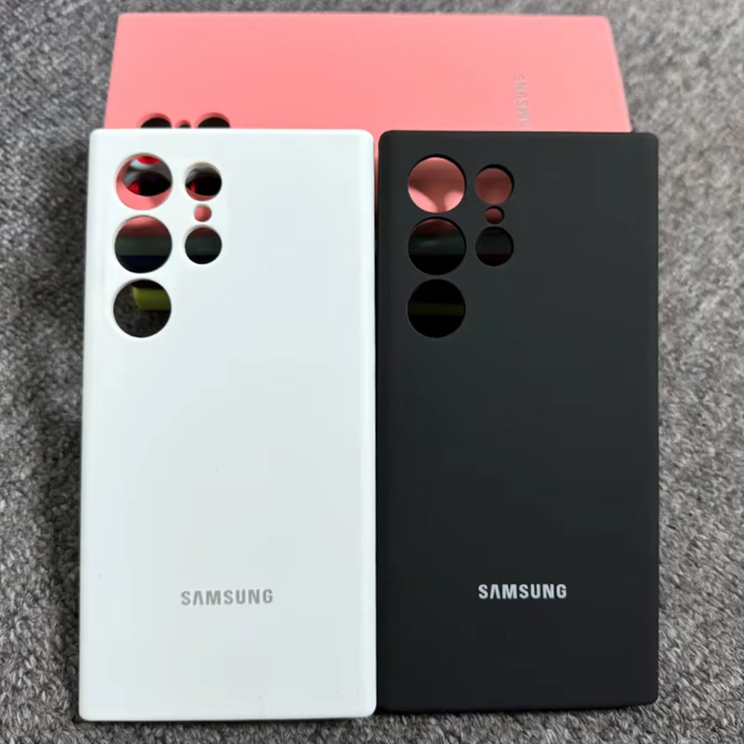 Official Silicon Case For Samsung S22 S23 S22 Ultra S23 Ultra S24 Ultra