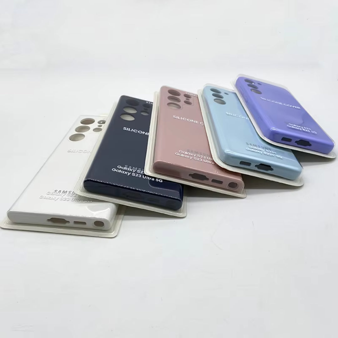 Official Silicon Case For Samsung S22 S23 S22 Ultra S23 Ultra S24 Ultra