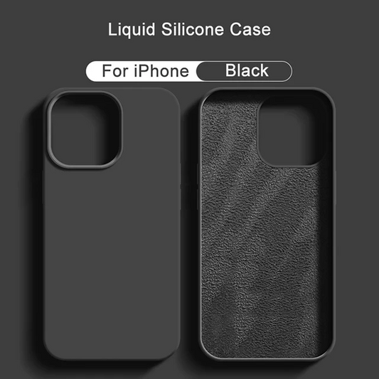 [Indus-Wolf] Soft Liquid Silicon case For iPhone 14 15 & 16 Series