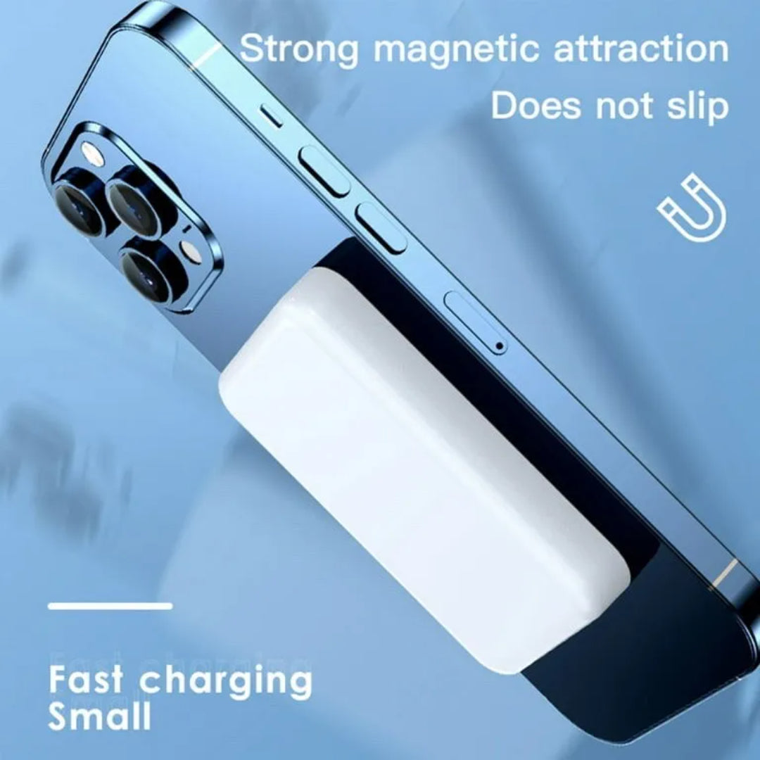 5000mAh Fast Wireless Power Bank for Samsung Galaxy and iPhone - Stay Charged On the Go