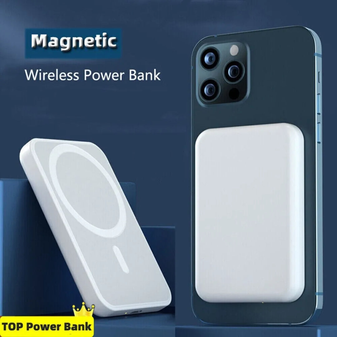 5000mAh Fast Wireless Power Bank for Samsung Galaxy and iPhone - Stay Charged On the Go