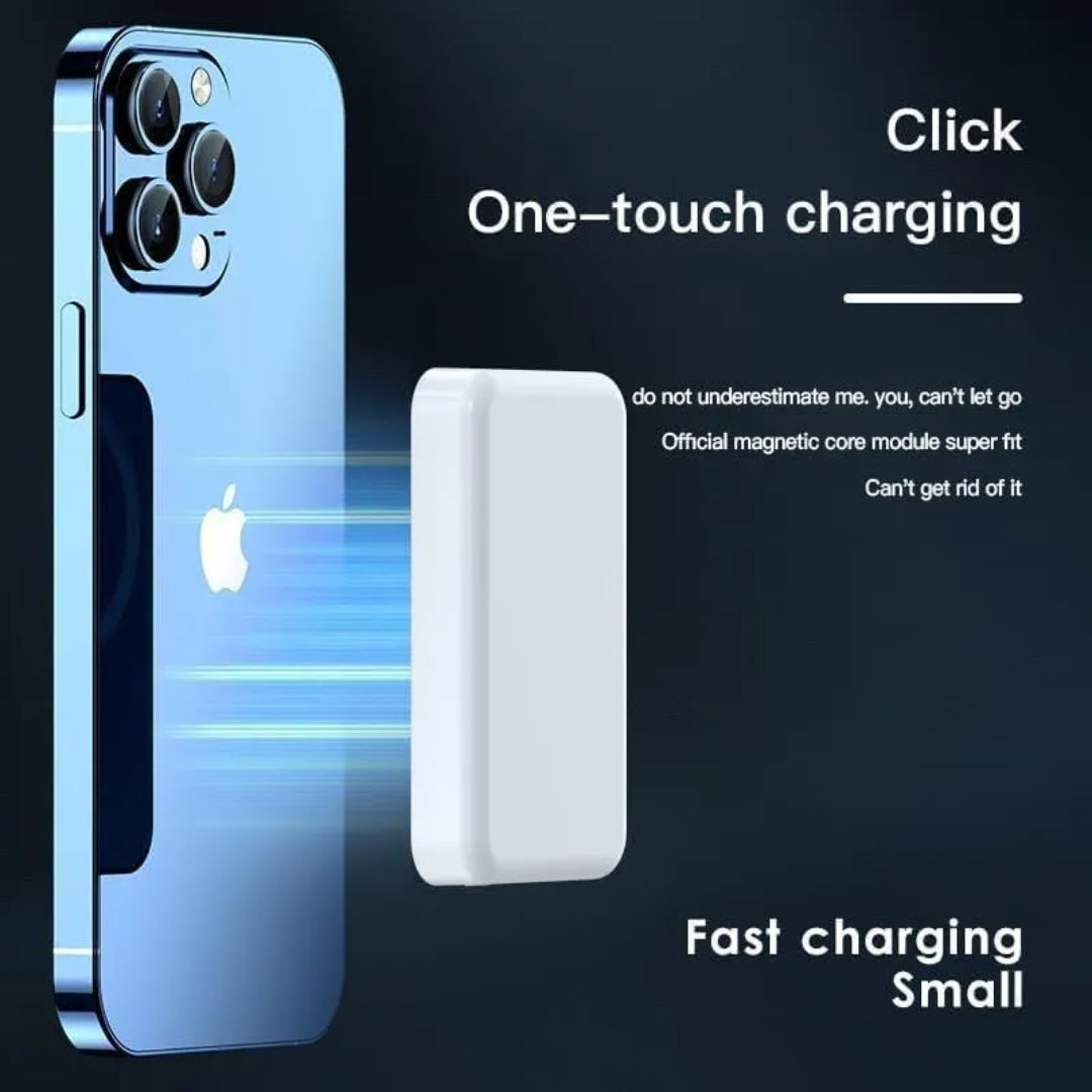 5000mAh Fast Wireless Power Bank for Samsung Galaxy and iPhone - Stay Charged On the Go