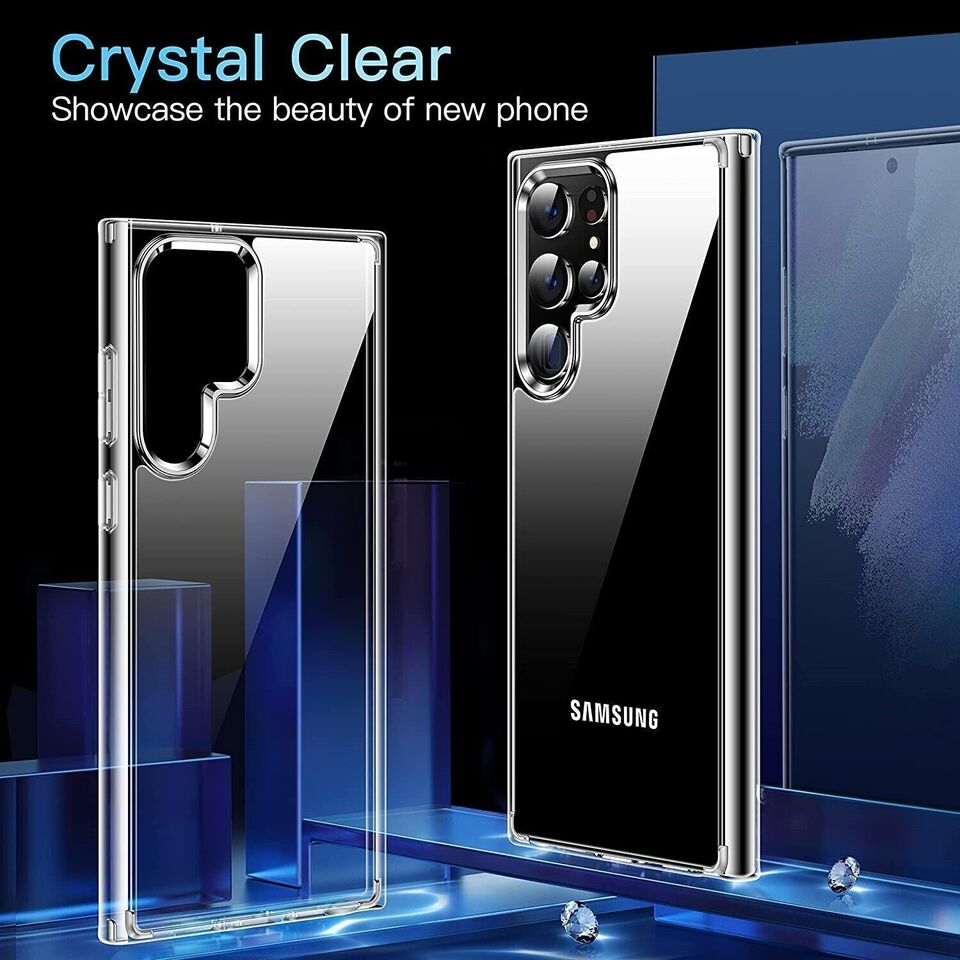 [IndusWolf] Anti-Yellowish Transparent case For Samsung S23 S23 Ultra and S24 S24 Ultra Series